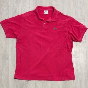 🔥BUNDLESALE Men’s XL Lacoste 6 Bold Pink Cotton Polo Shirt